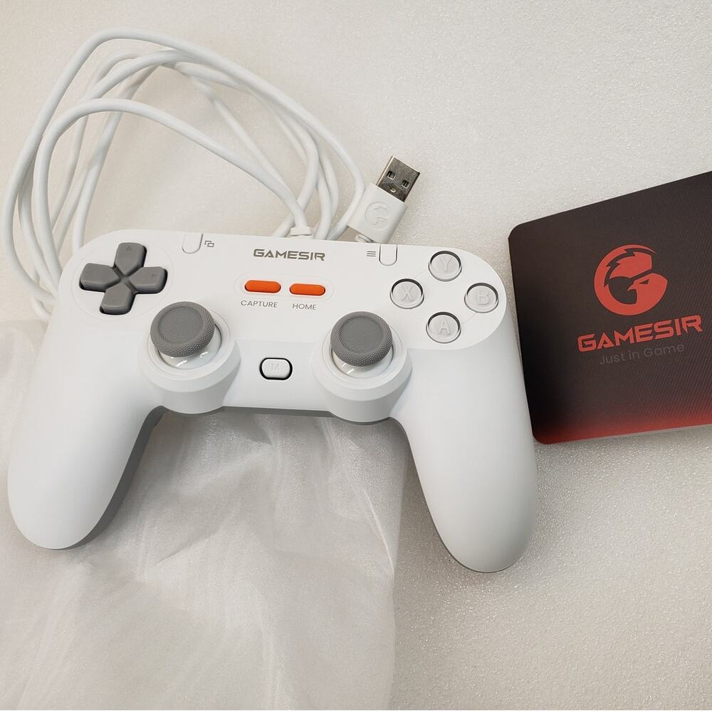 GameSir Tegenaria Lite Wired Gaming Controller Serene White Anti-Drift Joysticks
